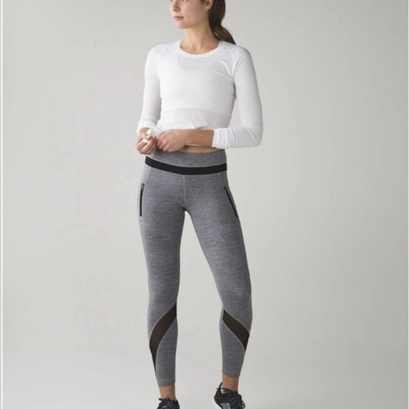 lululemon athletica Pants - LULULEMON Inspire Tight II (Mesh) ‘Wee Are From Space’ Black Slate 8